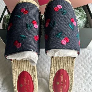 Denim Espadrilles for women, No heels , just flat.